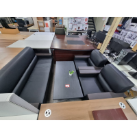 [신품입고] 3인+1인+1인 사무용 소파 + 테이블 세트